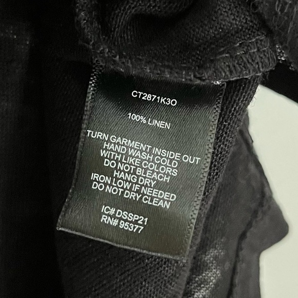 NWT Sanctuary Linen Women's‎ Alma Scoop Neck Short Sleeve Tee in Black Size XS - Picture 10 of 10